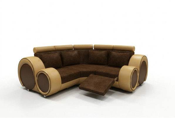 Narożnikowa kanapa Sofa Kanapa Podkładka Żywy krajobraz Włókienniczy Narożnik Sofy Ustawić Materiał BER-X
