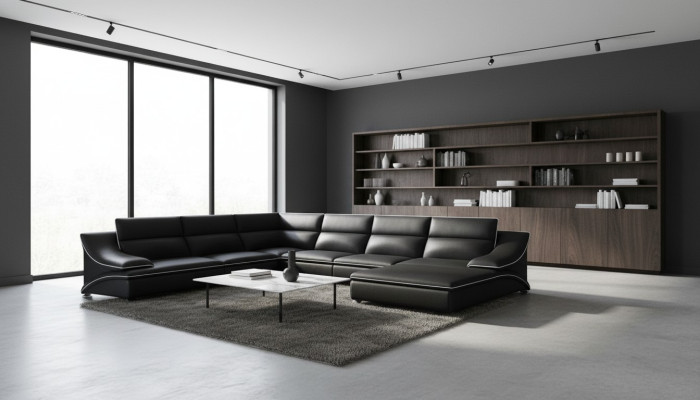 Skórzana sofa Kanapa Zestaw sofowy Nowa 3+2+1 miejsce do siedzenia Ustawić Design Nowoczesna Sofa