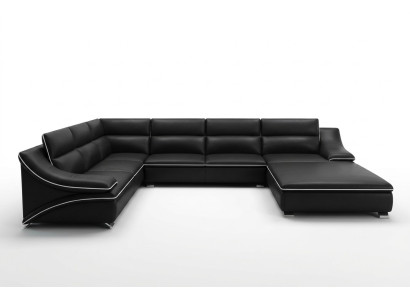 Skórzana sofa Kanapa Zestaw sofowy Nowa 3+2+1 miejsce do siedzenia Ustawić Design Nowoczesna Sofa
