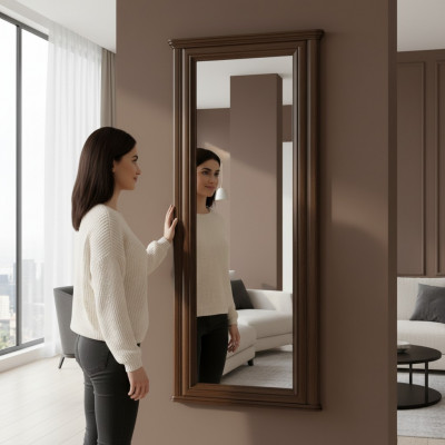 Classic Designer Lustro Italian Meble lśniące ściany Drewno - Model W-LP