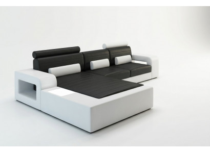 Skóra *MOD H2209 BETA* NAROŻNIK Ustawić SKÓRZANĄ KANAPĘ NOWA SOFA Ustawić Narożnikowa kanapa