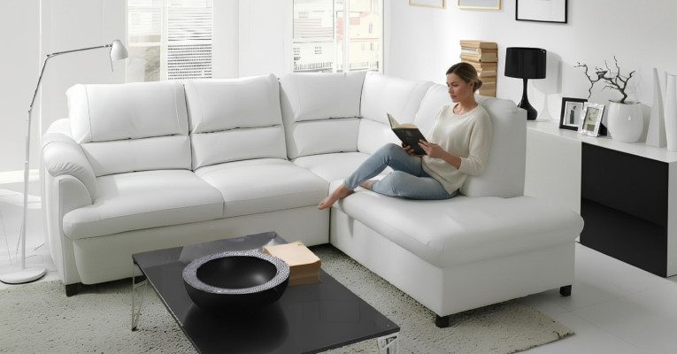Narożnikowa kanapa Narożnik Wybór Skóra Materiał Kasten&Łóżko Podkładka Włókienniczy Kanapa Sofa Narożnik Ustawić