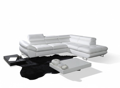 Narożnikowa kanapa Narożnik Wybór Skóra Materiał Podkładka Włókienniczy Łóżko +Kasten Kanapa Sofa Narożnik Ustawić
