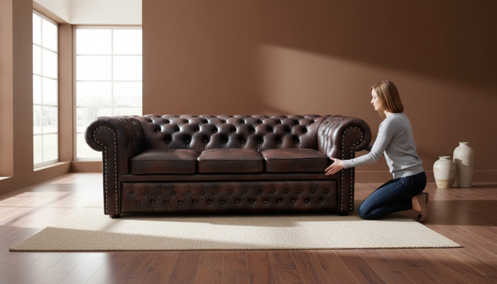 Sofa Chesterfield Chesterfield Couch Sofabank zestaw narzędziowy Leicester Nowa sofa do salonu