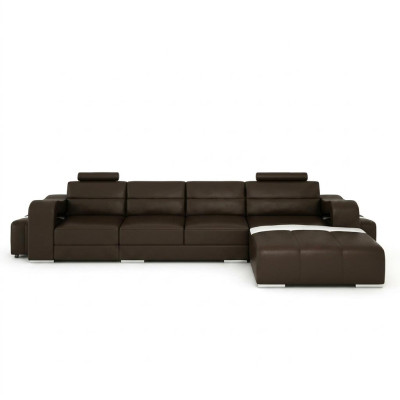 SOFA SKÓRZANA Narożnikowa kanapa COUCH DESIGNER PISA Żywy krajobraz SOFA COUCH L FORM BETA NOWOŚĆ