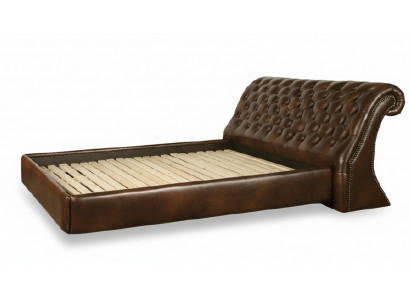 Chesterfield Big Bed Tapicerowane łóżko Podwójne Łóżko Antyczne Wysokiej jakości królewskie łóżko NOWE
