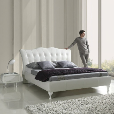 Łóżko Chesterfield Łóżko tapicerowane luksusowe podwójne łóżko designerskie Sypialnia Nowość