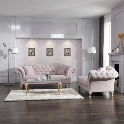 Zestaw sofowy Chesterfield Zestaw podkładek Sofa Leżanka w stylu klasycznym