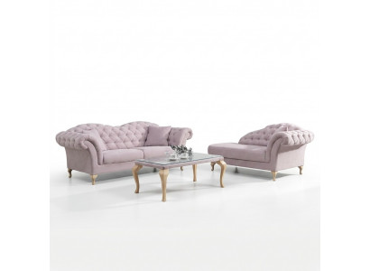 Zestaw sofowy Chesterfield Zestaw podkładek Sofa Leżanka w stylu klasycznym