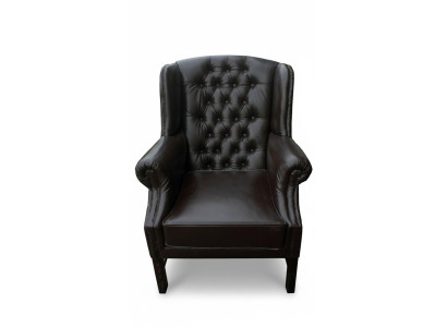 Fotel Chesterfield fotel telewizyjny z podnóżkiem kanapa Relax Sofa Skórzana Kanapa M.15