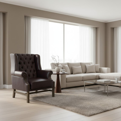 Chesterfield fotel uszak kanapa Fotel Wypoczynek tapicerowany Designer Sofy Nowe KINGS3