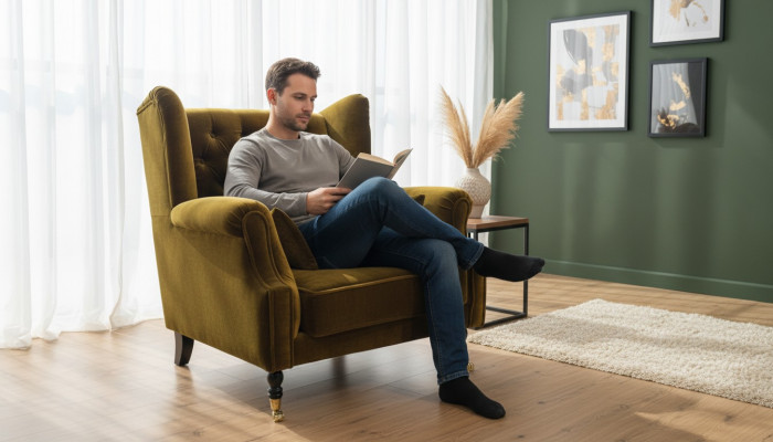 Fotel uszak Chesterfield Chesterfield Sofa Kanapa Relaks Fotele Projektant Liverpool