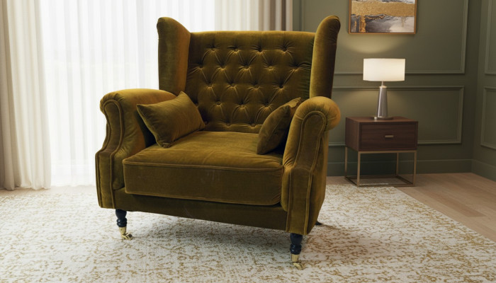 Fotel uszak Chesterfield Chesterfield Sofa Kanapa Relaks Fotele Projektant Liverpool