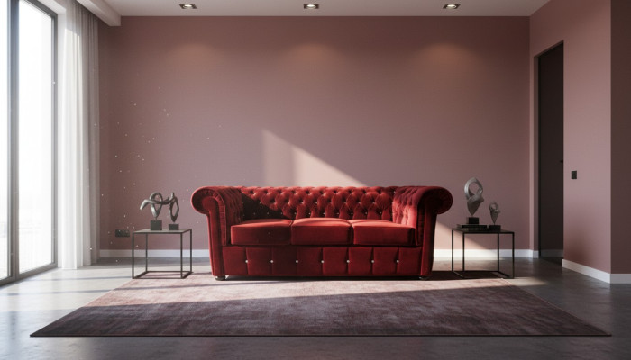 Chesterfield Sofa Kanapa Tapicerka Projektant 3-osobowa Wypoczynkowa Sofa Nowa CHESTER 4