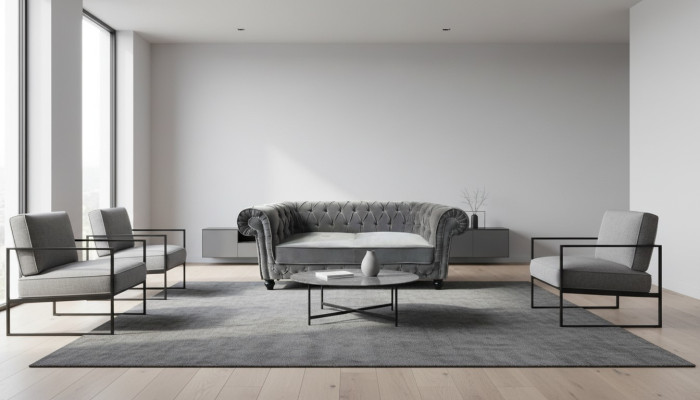 Sofa Chesterfield Kanapa Tapicer 3-osobowa Zestaw Sofy NOWA CHESTER 2.