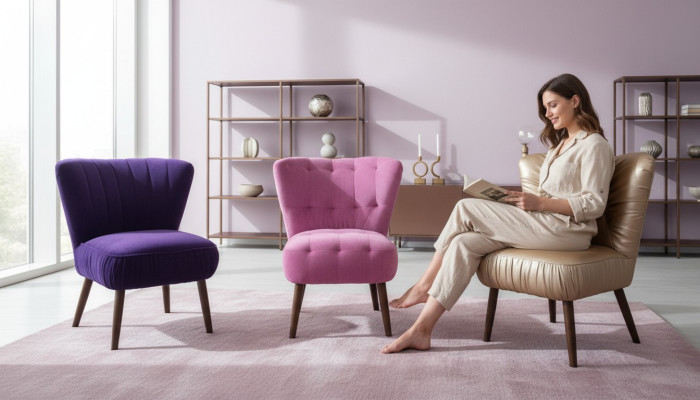 Fotel Chesterfield, Krzesło Projektanta, Tapicerowane Fotel Lounge, Podnóżki Krzesła, Krzesła Nowe