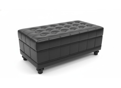 Chesterfield Pufa Hoker Ottomana Pufa Podnóżek Podszyty Skóra Tekstylia