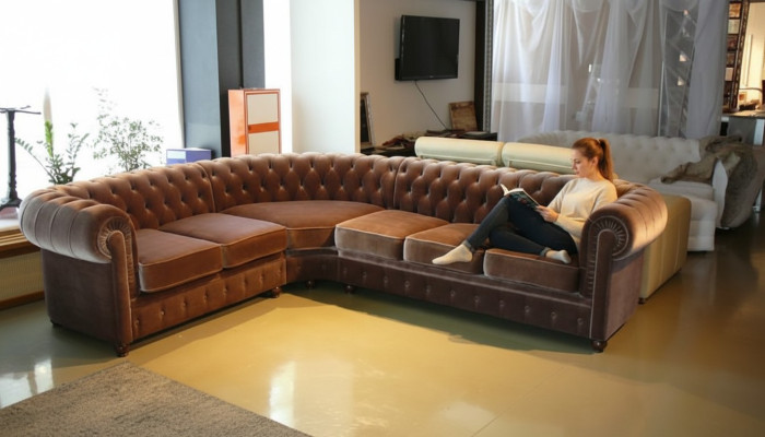Narożnikowa kanapa Chesterfield Zestaw sofowy Narożnik Narożnik Couch Podkładka Siedziba Sofa Ustaw Nowość
