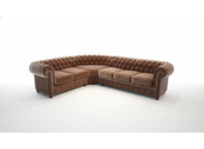 Narożnikowa kanapa Chesterfield Zestaw sofowy Narożnik Narożnik Couch Podkładka Siedziba Sofa Ustaw Nowość