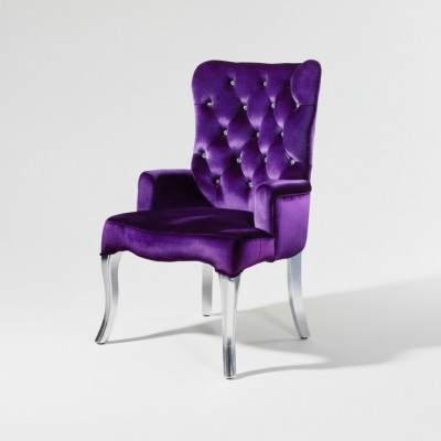 Fotel projektanta z weluru Sofa Lounge Club Sofa z kryształkami Krzesła nowe