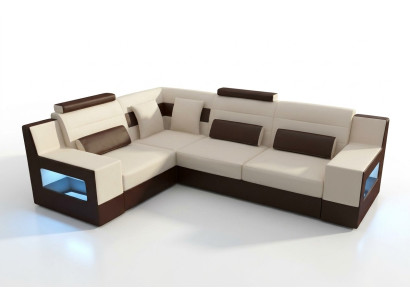 Żywy krajobraz Sofa Kanapa Podkładka Narożnik Narożnikowa kanapa Ustawić Włókienniczy Materiał Skóra Sofy