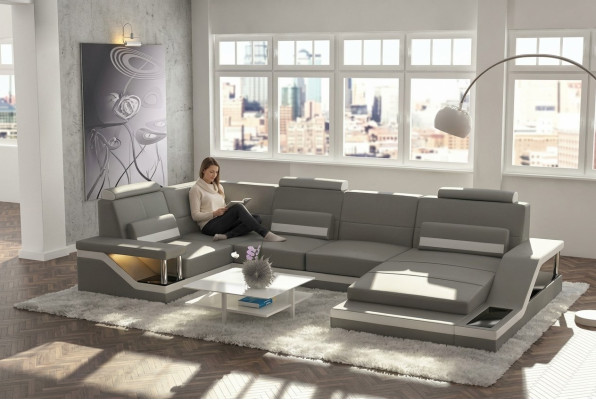 Żywy krajobraz Sofa Podkładka Kanapa Narożnik Narożnikowa kanapa Ustawić Włókienniczy Materiał Skóra Sofy