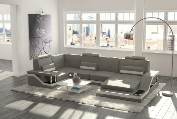 Żywy krajobraz Sofa Podkładka Kanapa Narożnik Narożnikowa kanapa Ustawić Włókienniczy Materiał Skóra Sofy