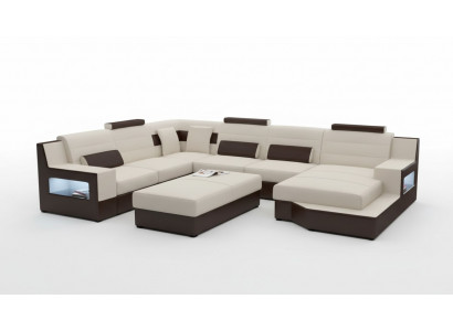 Żywy krajobraz Narożnikowa kanapa Sofa Kanapa Podkładka Ustawić Sofa skórzana Sofa rozkładana