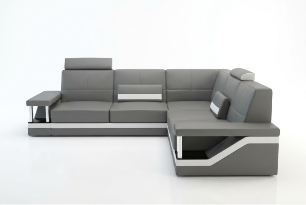 Sofa skórzana Narożnik Sofa Sofa Plakat Zestaw narożny Sofy Materiał Skóra Ustawić Nowy