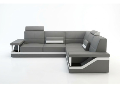 Sofa skórzana Narożnik Sofa Sofa Plakat Zestaw narożny Sofy Materiał Skóra Ustawić Nowy
