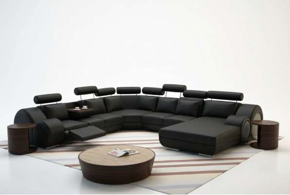 Sofa Designer Żywy krajobraz Kształt U Couch Narożnikowa kanapa Podkładka Ustawić zestaw narożny