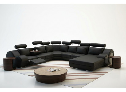 Sofa Designer Żywy krajobraz Kształt U Couch Narożnikowa kanapa Podkładka Ustawić zestaw narożny