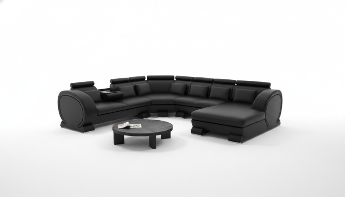 Narożnikowa kanapa Sofa Żywy krajobraz Sofa Skóra Sofy Narożnik Ustawić Vigo-K U Form Nowość