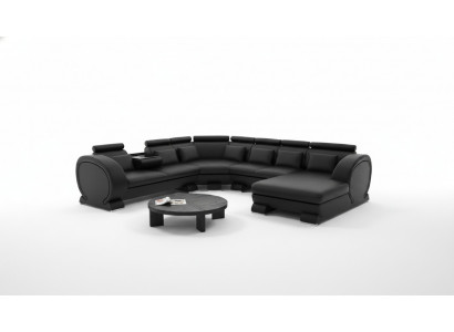 Narożnikowa kanapa Sofa Żywy krajobraz Sofa Skóra Sofy Narożnik Ustawić Vigo-K U Form Nowość