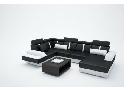 Projektant Żywy krajobrazu Narożnik Sofa Podkładka Ustawić Skórzana Sofa Sofy Nowość