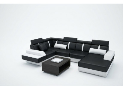 Projektant Żywy krajobrazu Narożnik Sofa Podkładka Ustawić Skórzana Sofa Sofy Nowość