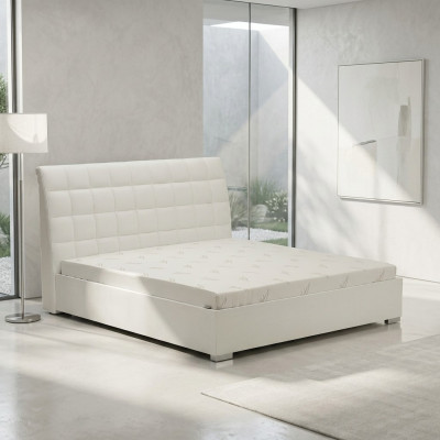 Łóżko Podwójne łóżko Designer bed Podwójne łóżko Skóra Podkładka Włókienniczy Łóżko Material