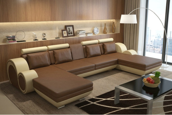 Żywy krajobraz Couch Podkładka Sofa Siedziba Narożnik Narożnik Żywy krajobraz Ustawić BERLIN