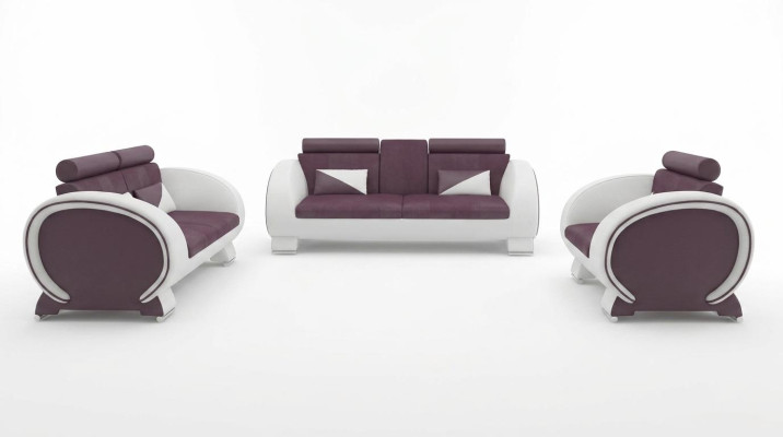 Zestaw sofowy 3+2+1 Material Couch Design Sofa Żywy krajobraz Podkładka Ustawić Włókienniczy