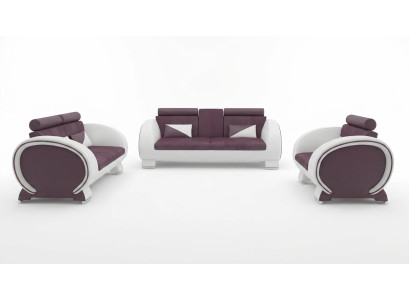 Zestaw sofowy 3+2+1 Material Couch Design Sofa Żywy krajobraz Podkładka Ustawić Włókienniczy