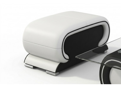 Designerski skórzany stołek wypoczynkowy Stołek kanapa sofa boczna TV