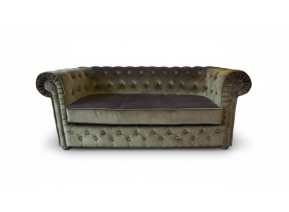 Chesterfield Velvet Fabric Sofa Couch Sofa Designer Suite Upholstered Sofas New