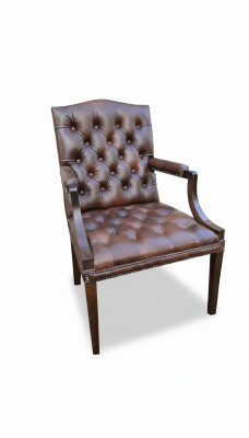 Antyczny tron Króla Chesterfield fotel imitacja 1500 Rycerz krzesło Kanapa Sofa