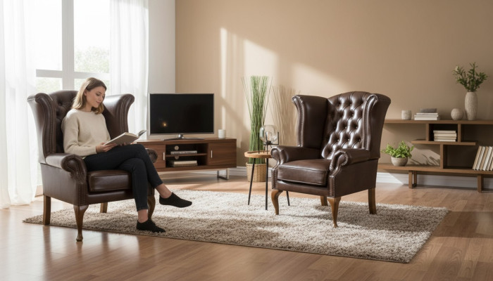 Fotel Chesterfield Queen w stylu antycznym kanapa tapicerowana meble do telewizora nowe.