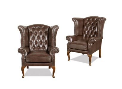 Fotel Chesterfield Queen w stylu antycznym kanapa tapicerowana meble do telewizora nowe.