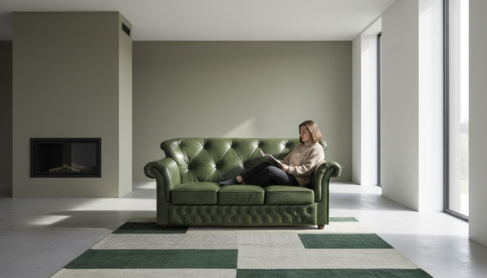 Chesterfield Meble Sofa XXL Zestawy do miejsc siedzących Sofa Chesterfield Leder Tekstylia Tkaniny Nowe