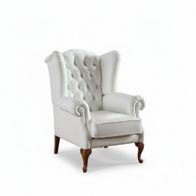 Chesterfield Fotel Pełna skóra Classic TV Fotel Ears Fotel CL-FOTEL
