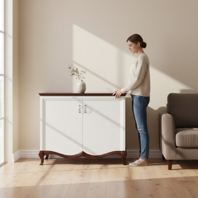Solidne drewno Prawdziwe drewno Praca fizyczna Classic Kredens Komody MI-K2