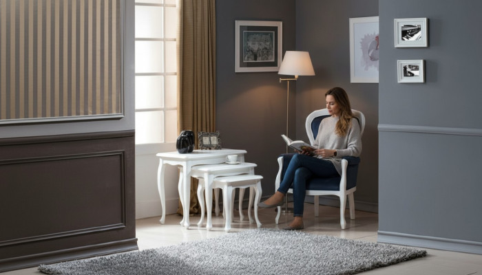 Chippendale Fotel EarsFotel Sofa z Zestawem Podnóżków Stołek Stołek Fortepianowy Nowość