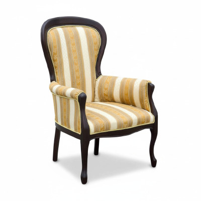 Klasyczna Krzesła Podkładka Włókienniczy Materiał Skóra Fotel Krzesło Royal - Model W1